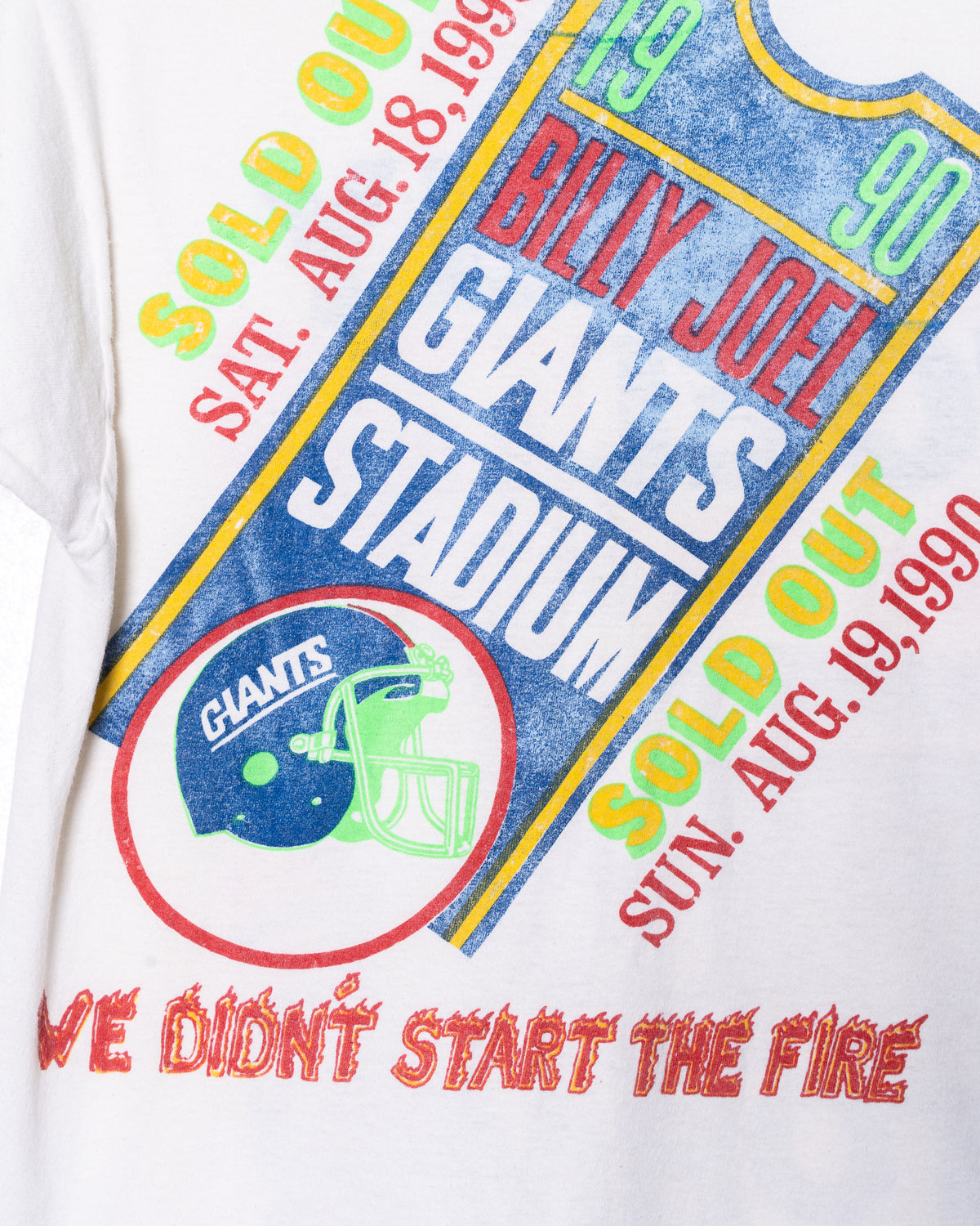 1990 Billy Joel Storm Front Tour T-Shirt