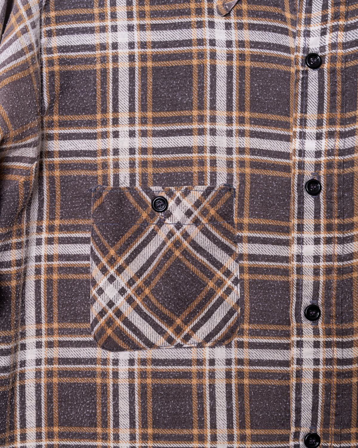 '70s Faded Big Mike Plaid Flannel Shirt