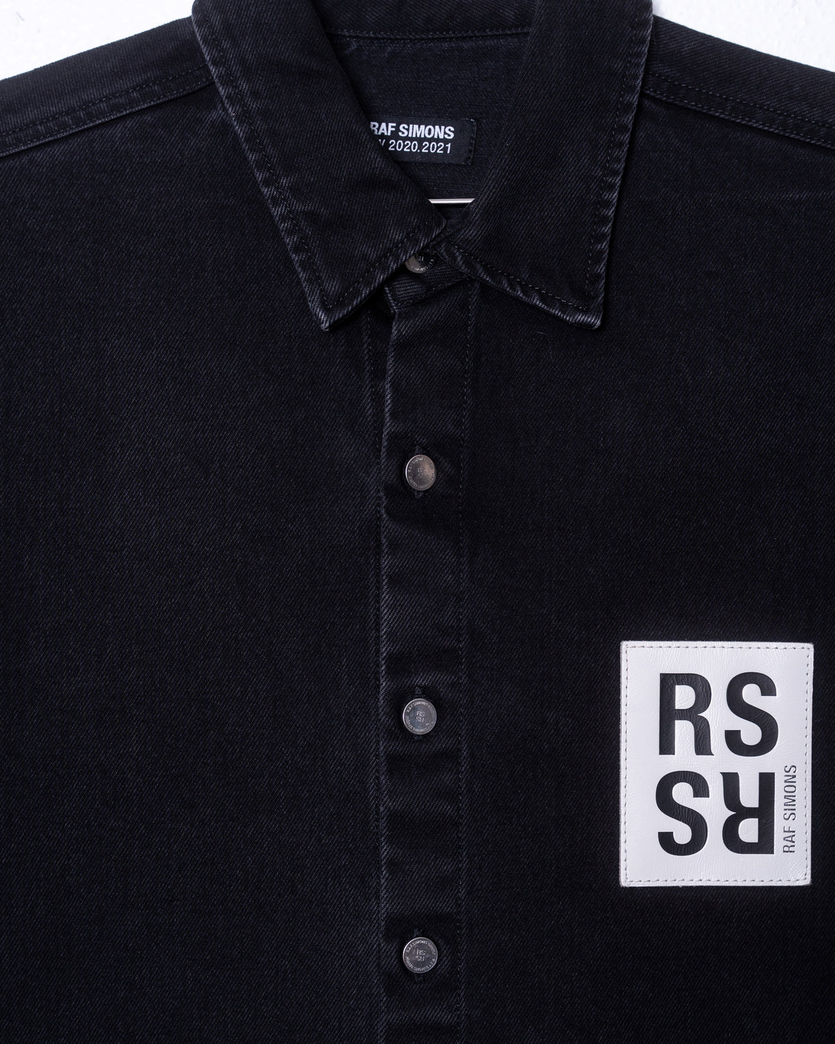 Raf Simmons A/W 2020 Black Denim Overshirt