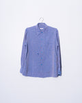 '50s Woven Loop Collar Button Up