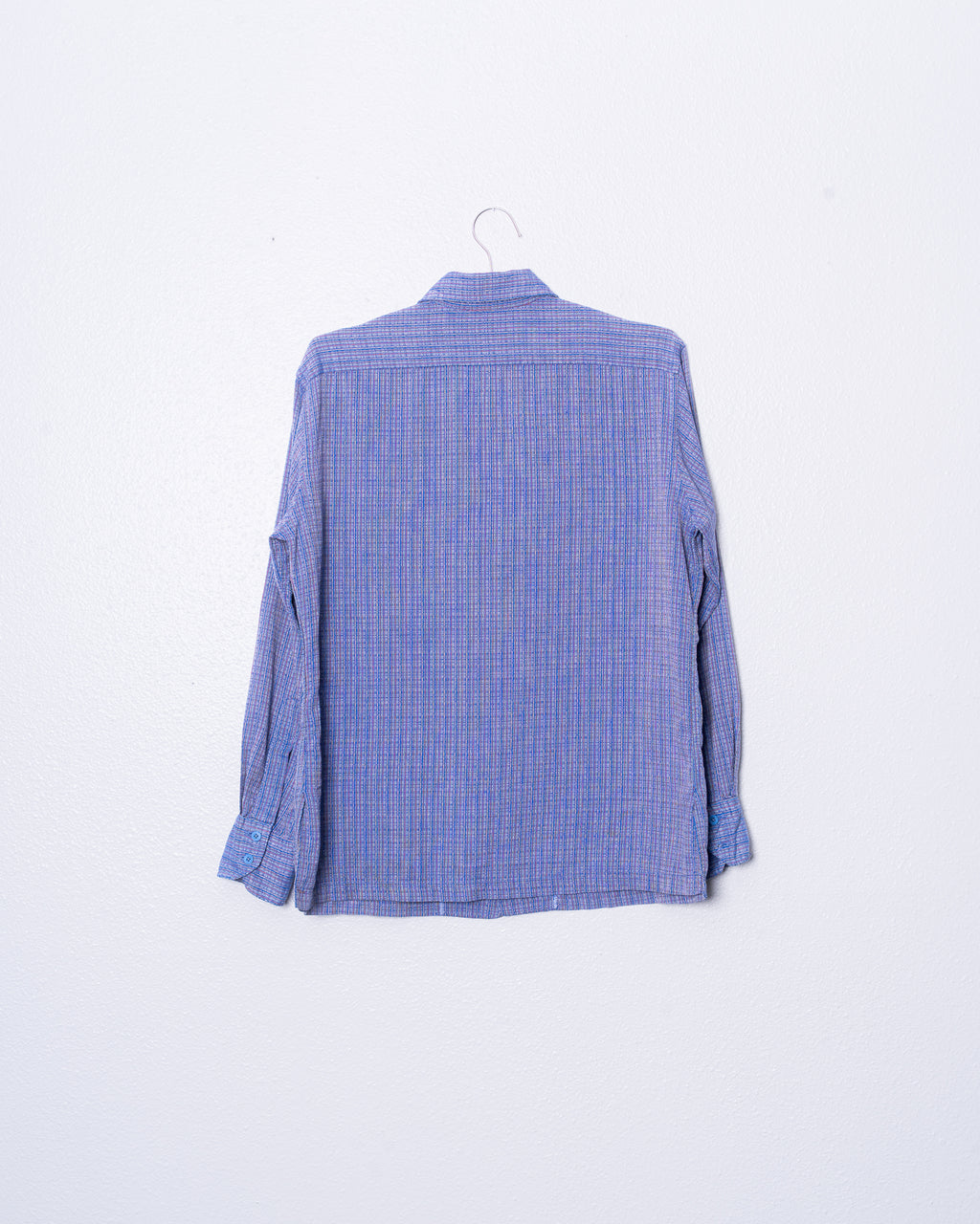 '50s Woven Loop Collar Button Up