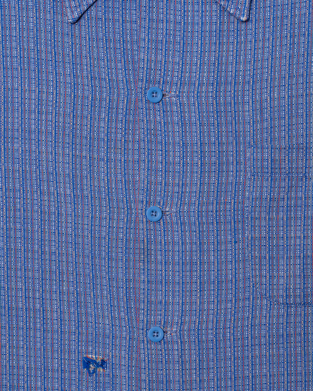 '50s Woven Loop Collar Button Up