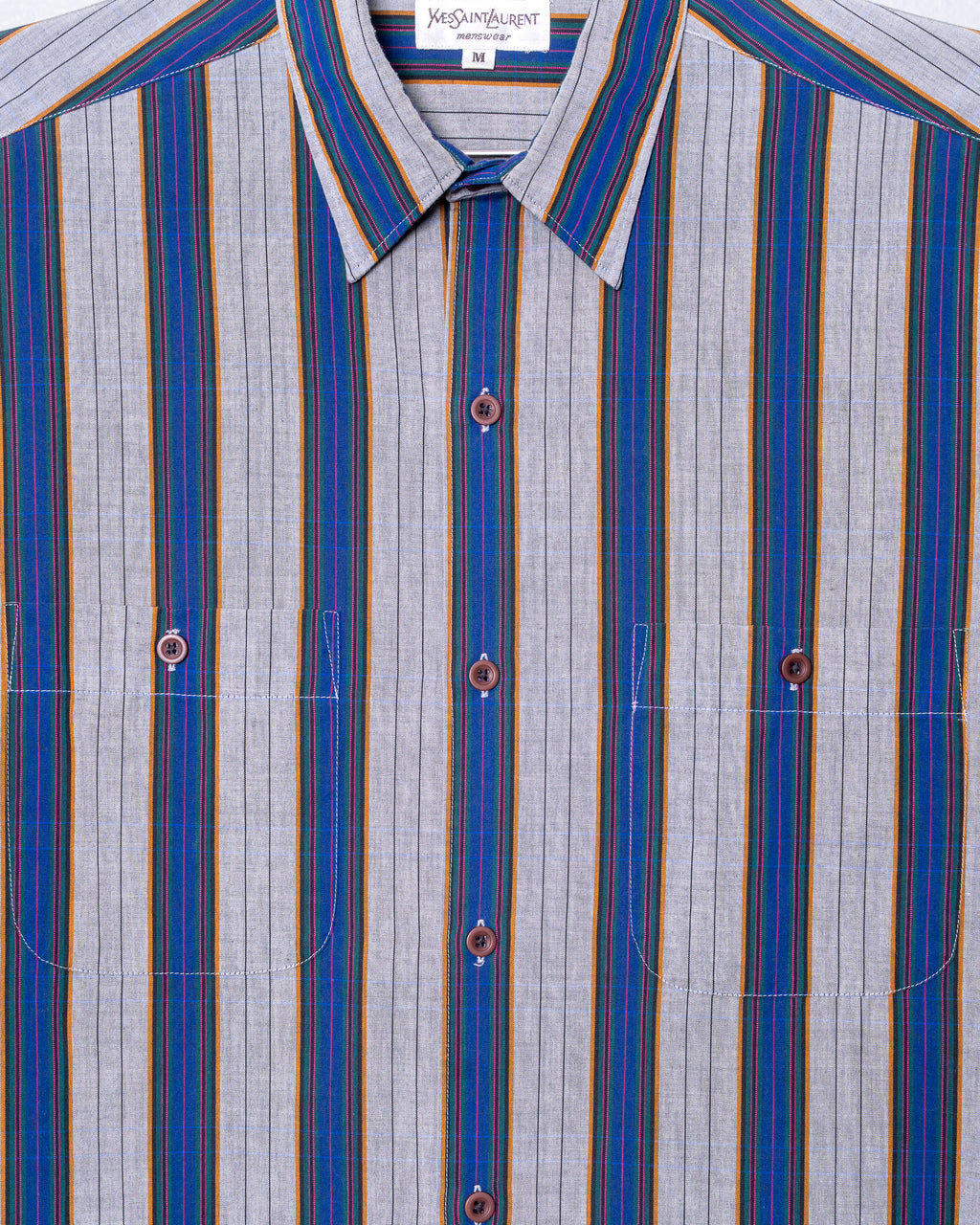 Vintage Yves Saint Laurent Striped Dress Shirt