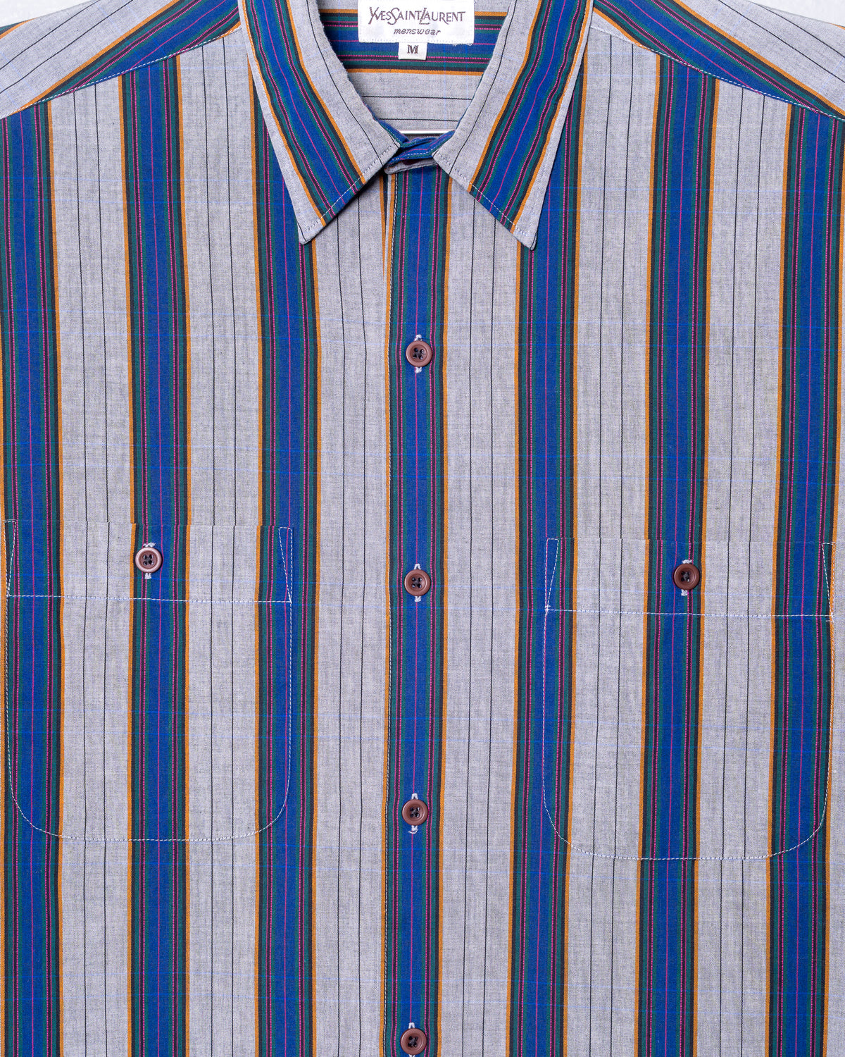 Vintage Yves Saint Laurent Striped Dress Shirt