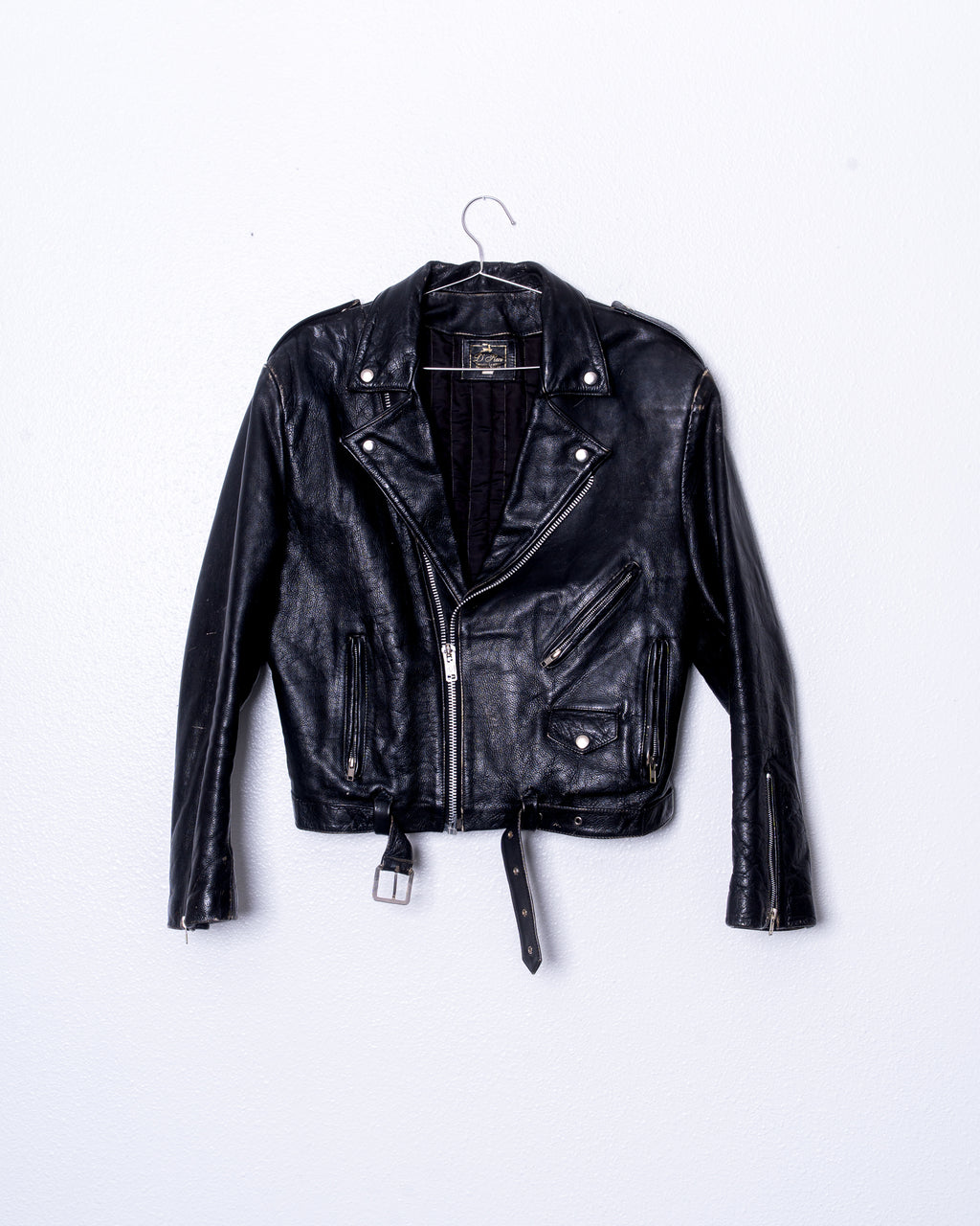 '90s Distressed Biker Jacket