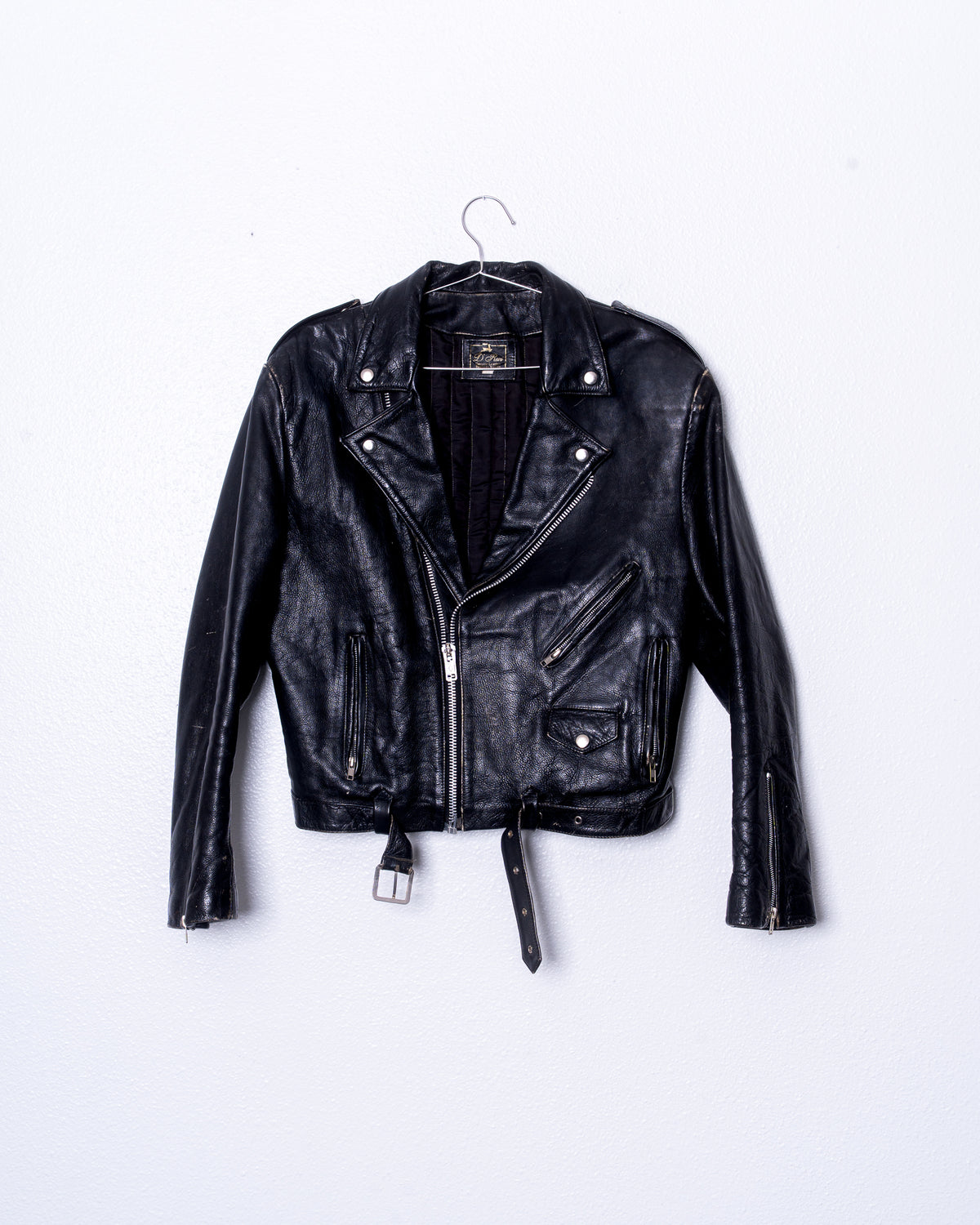 '90s Distressed Biker Jacket