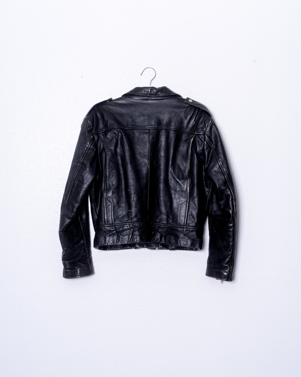 '90s Distressed Biker Jacket