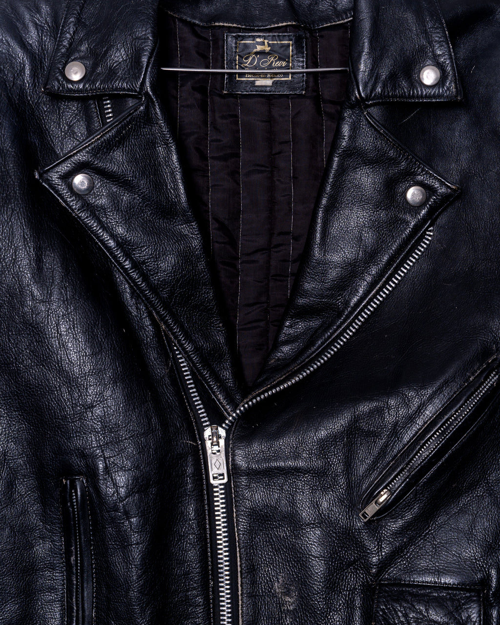 '90s Distressed Biker Jacket