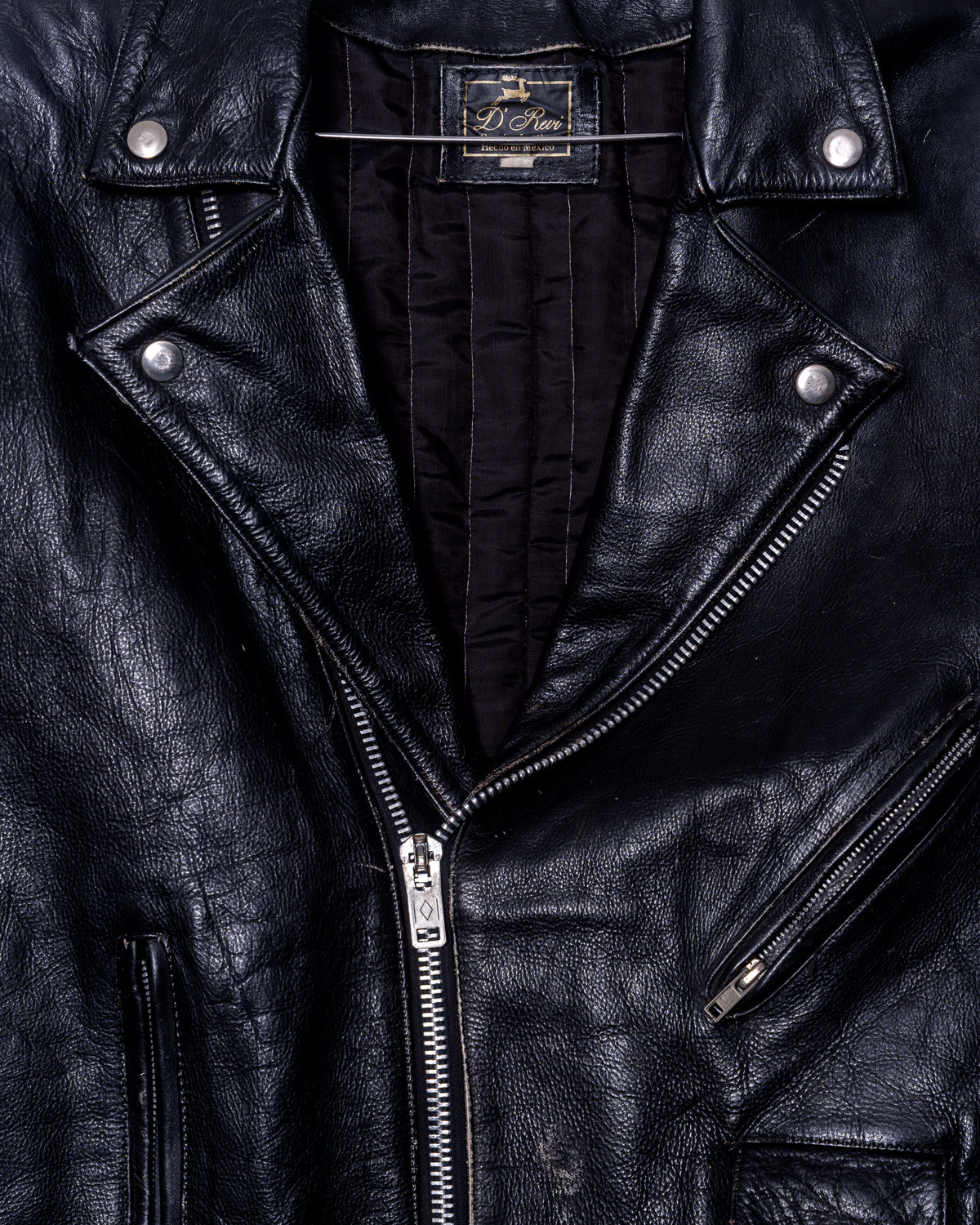 '90s Distressed Biker Jacket