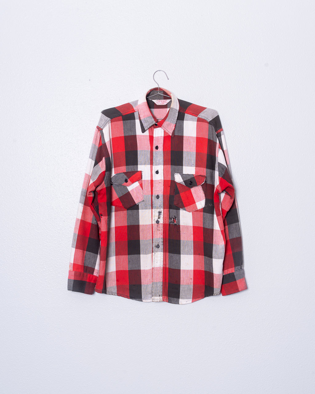 '70s Faded Hunter Flannel Shirt