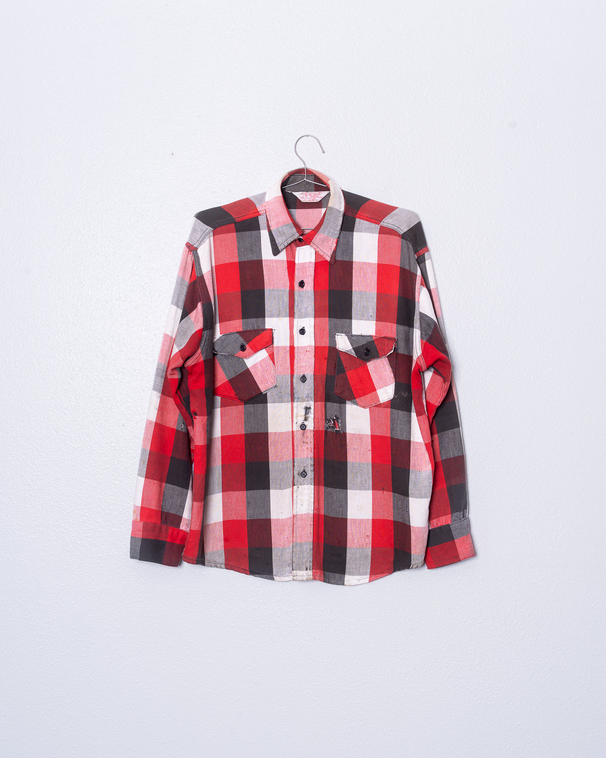 '70s Faded Hunter Flannel Shirt