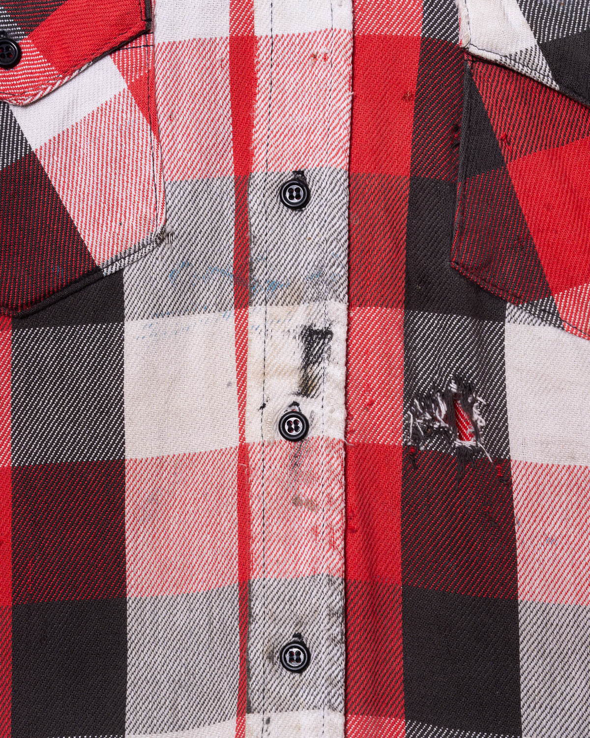 '70s Faded Hunter Flannel Shirt