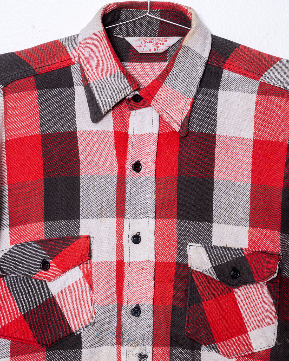'70s Faded Hunter Flannel Shirt