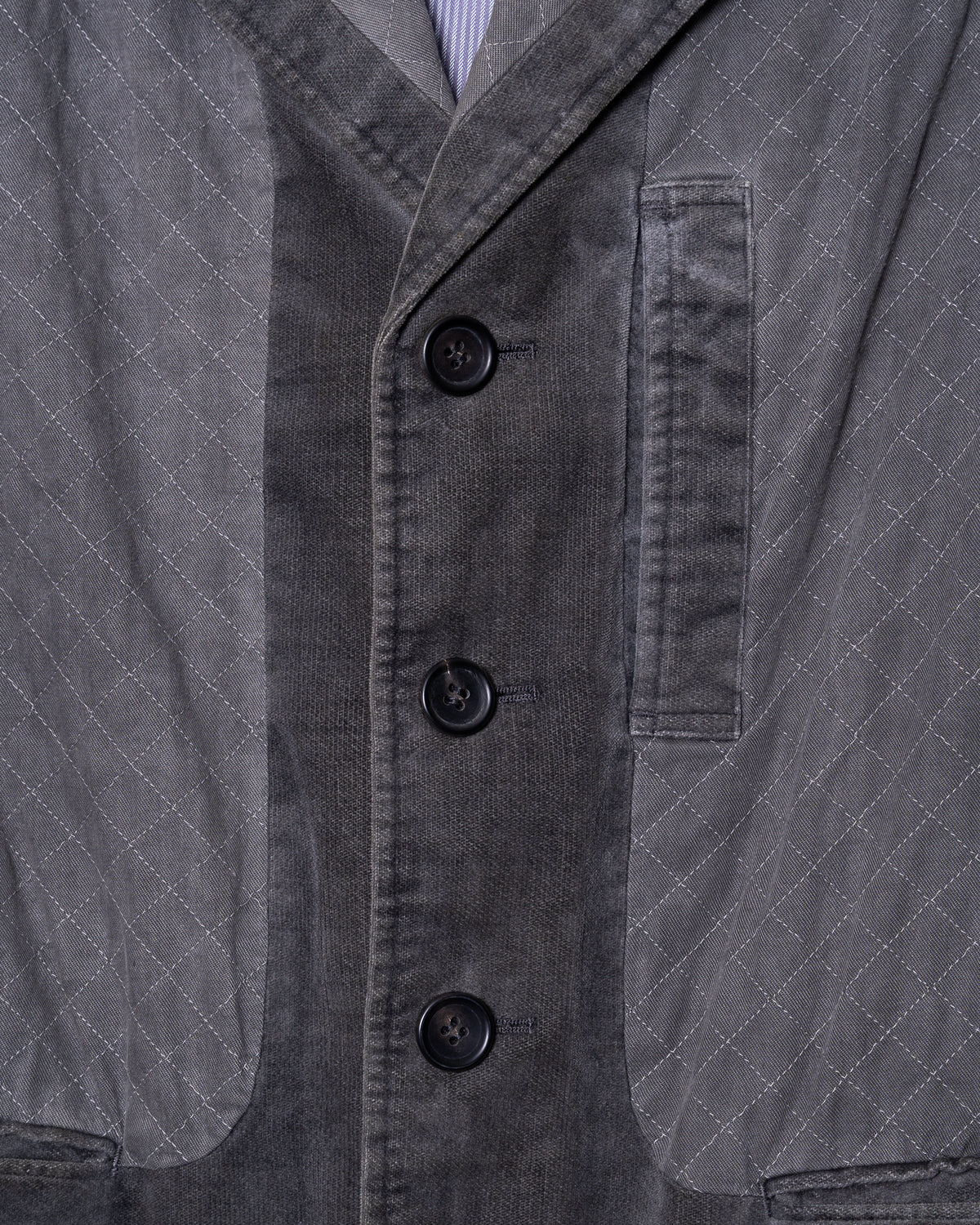 Vintage Issey Miyake A/W 2007 Patchwork Velvet Coat