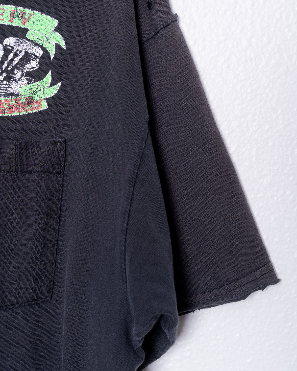'00s Faded/Distressed Kleiv Motorcycles Pocket T-Shirt