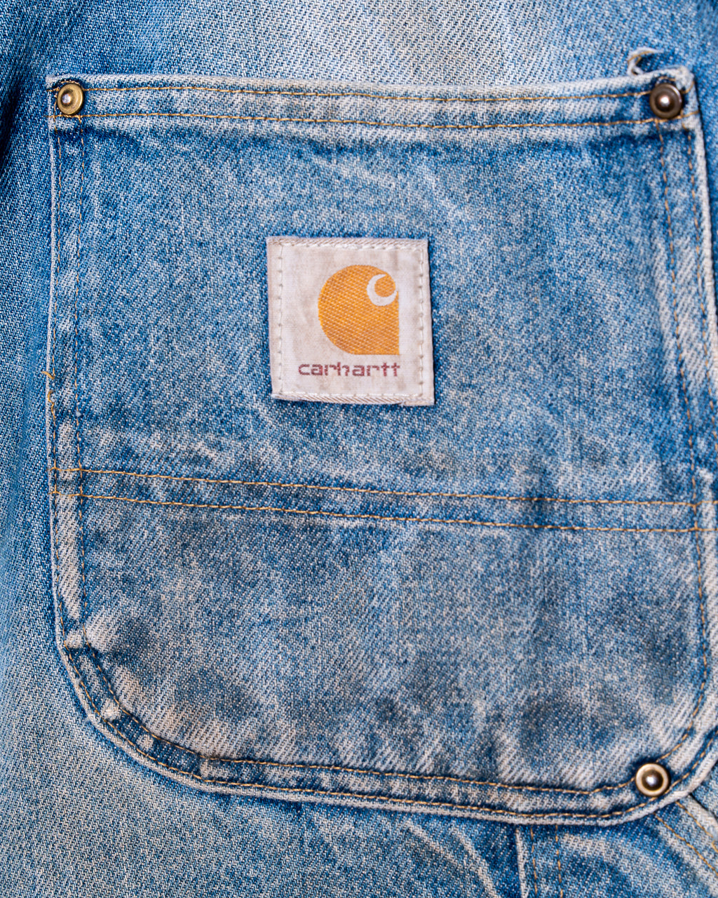 Denim Carhartt Faded Double Knee Pants