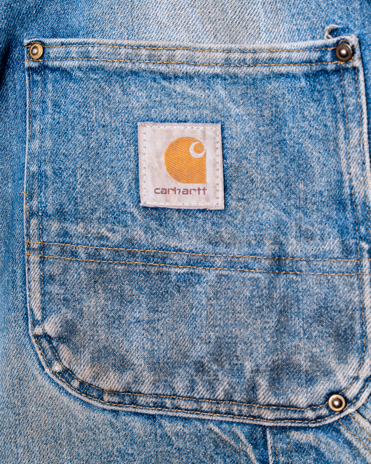 Denim Carhartt Faded Double Knee Pants