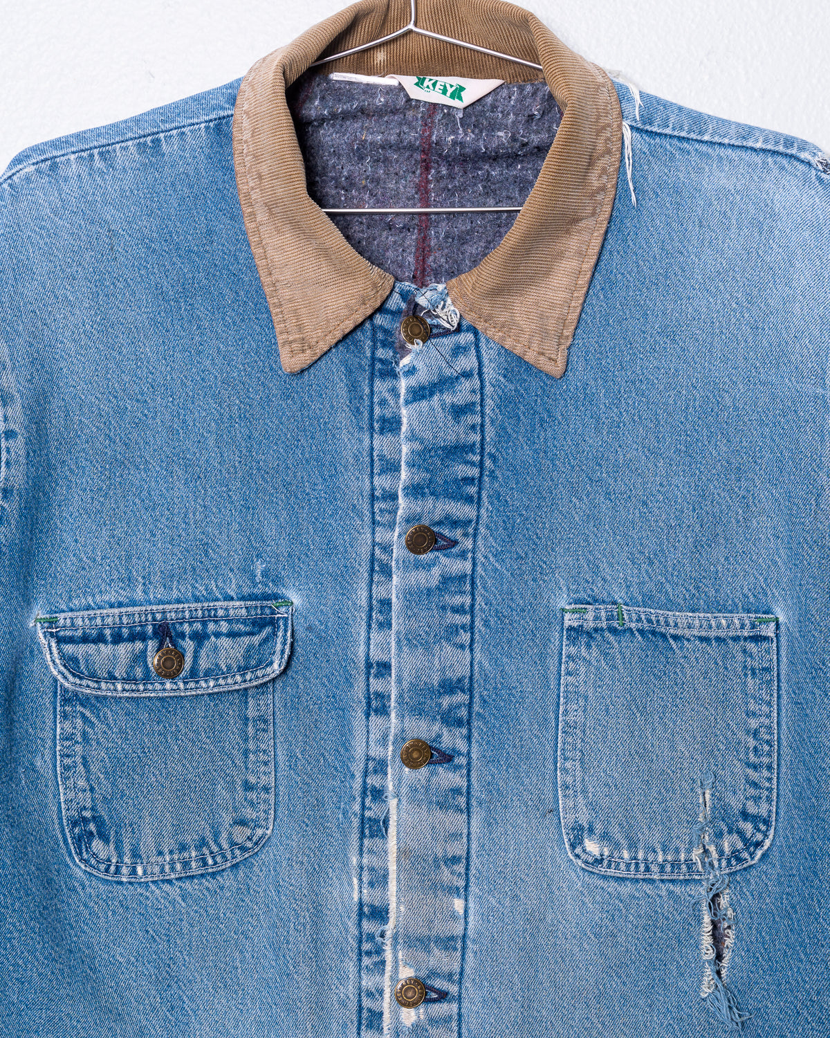'70s Key Blanket Lined Denim Core Coat